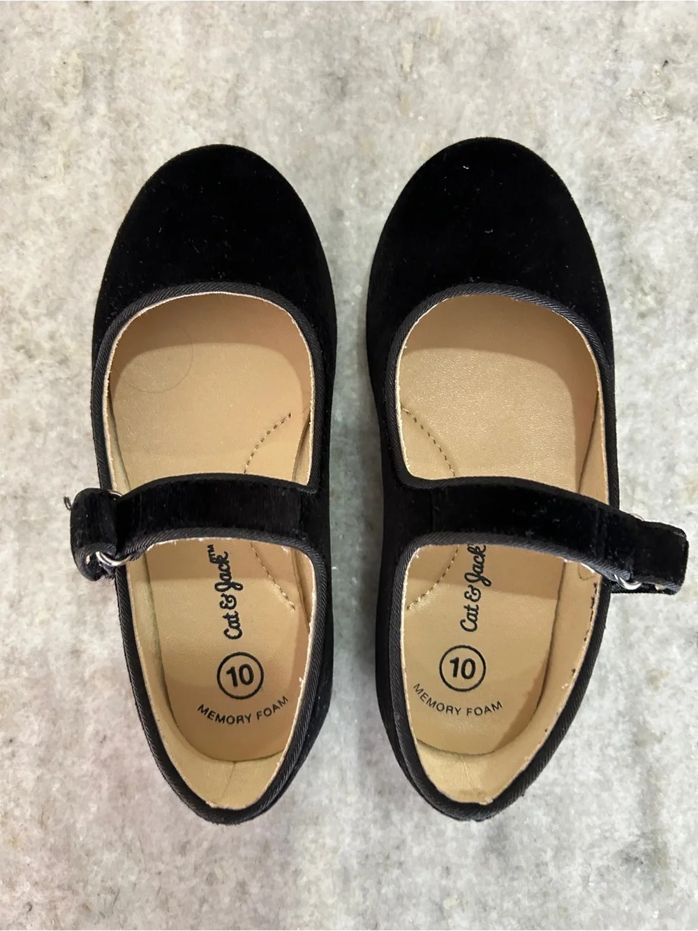 Cat & Jack Black Mary Janes Size 10
